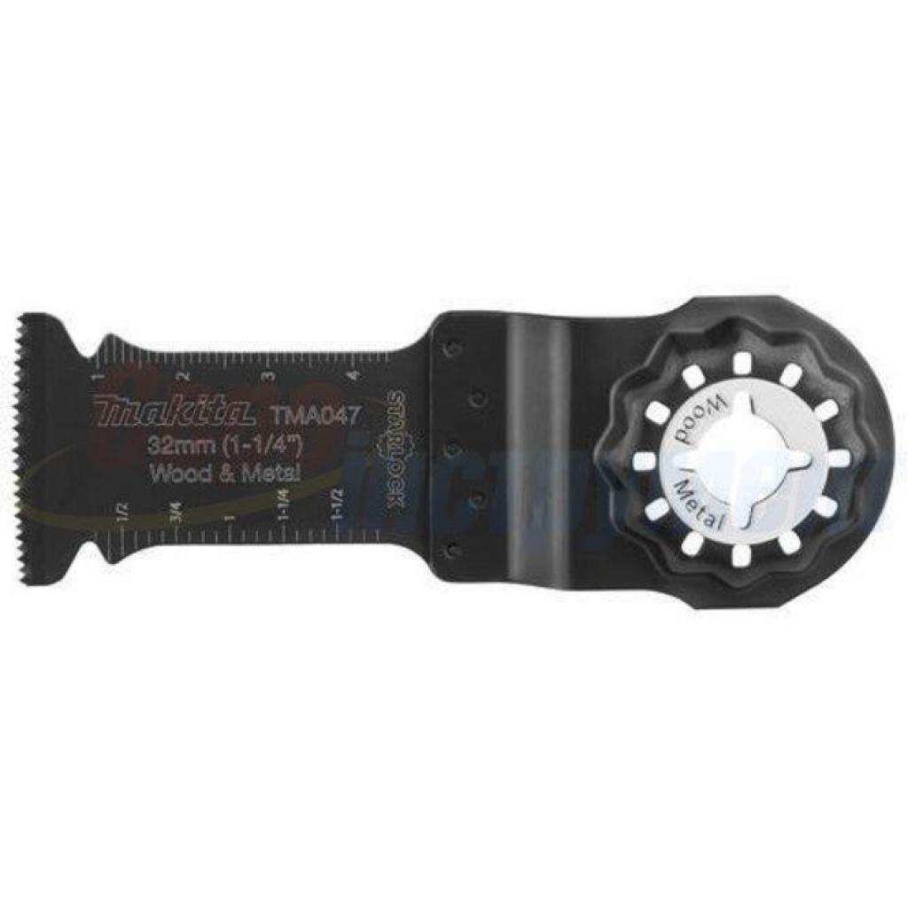 Полотно Makita по дереву та металу для мультитулу BiM 28x50 мм занурювальне (B-64814) - зображення 1