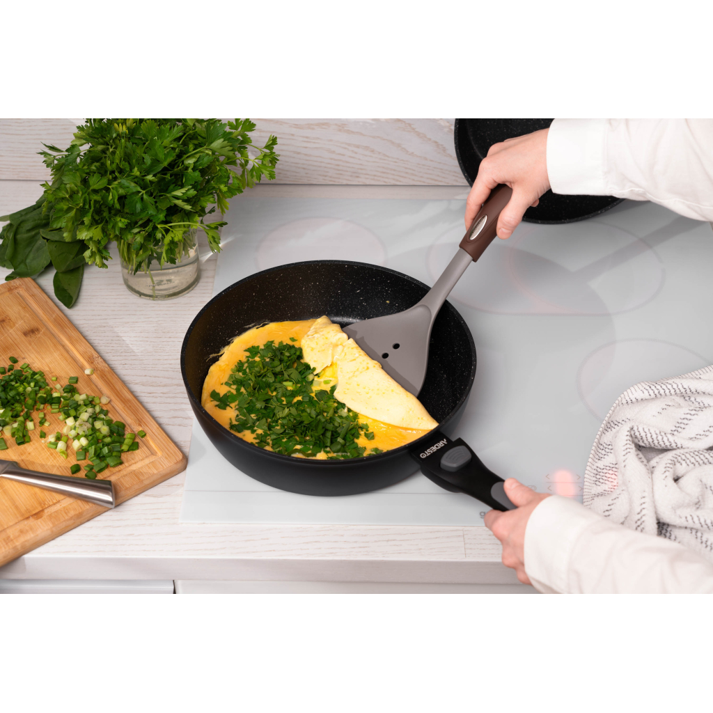 Сковорода Ardesto Gemini Bari, 24см, алюміній, чорний (AR1224B) - зображення 3