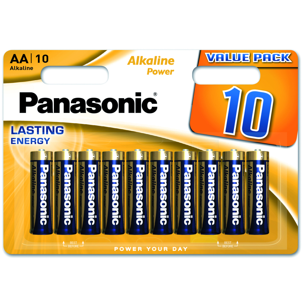 Батарейка Panasonic LR06 Alkaline Power * 10 (LR6REB/10BW) - зображення 1