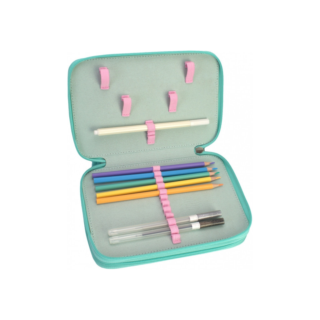 Пенал Cool For School 2 відділення з відворотами Рожевий (CF87276) - зображення 3