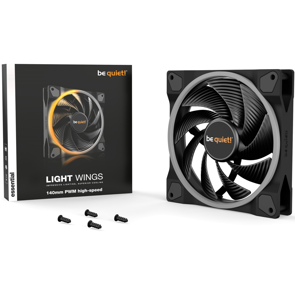 Кулер до корпусу Be quiet! Light Wings 140mm PWM high-speed (BL075) - зображення 4