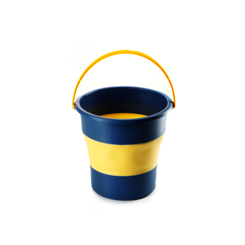 Відро складне СИЛА силіконове 4,6 л orange-black (961001) - зображення 2