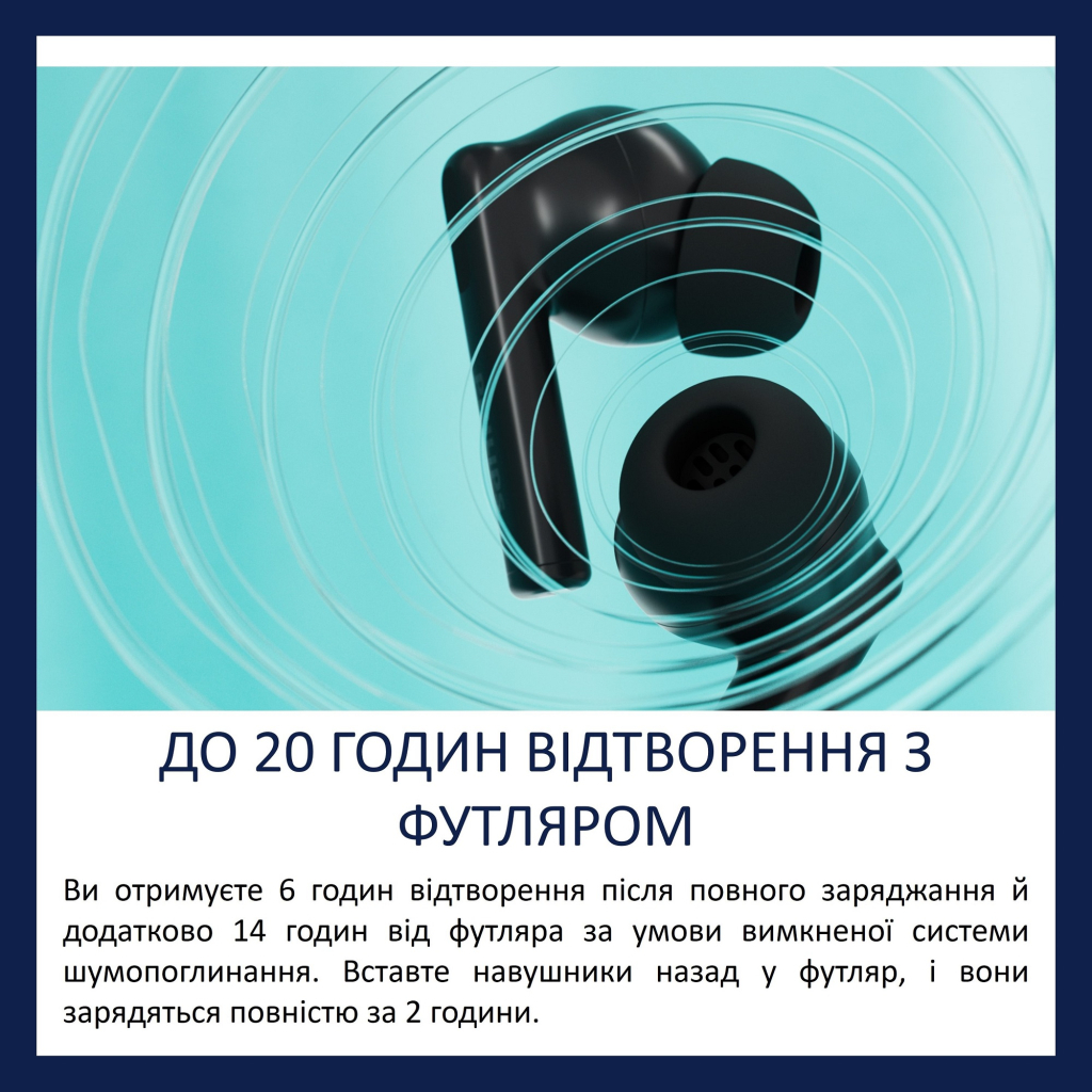 Навушники Philips TAT2520BK/00 Wireless Black (TAT2520BK/00) - зображення 7