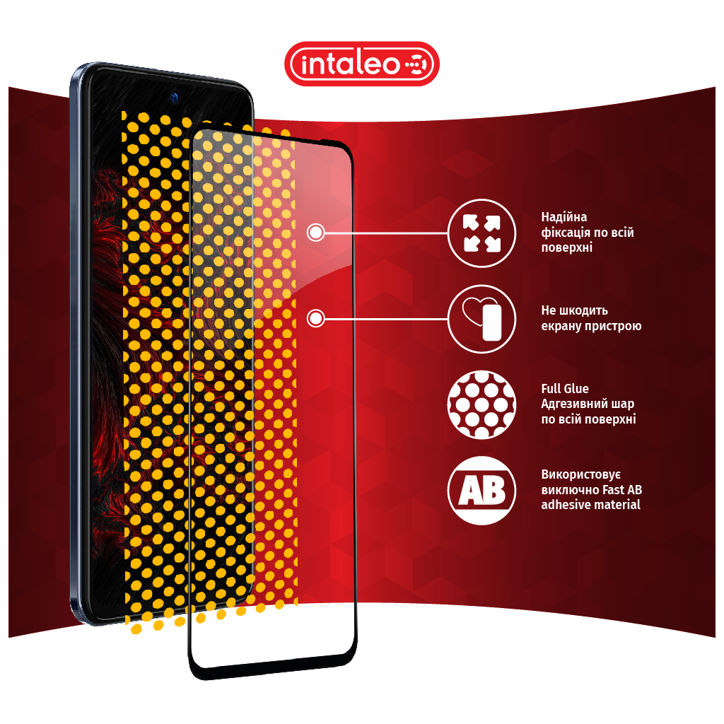 Скло захисне Intaleo Full Glue Tecno Camon 18 Premier (1283126529207) - зображення 7
