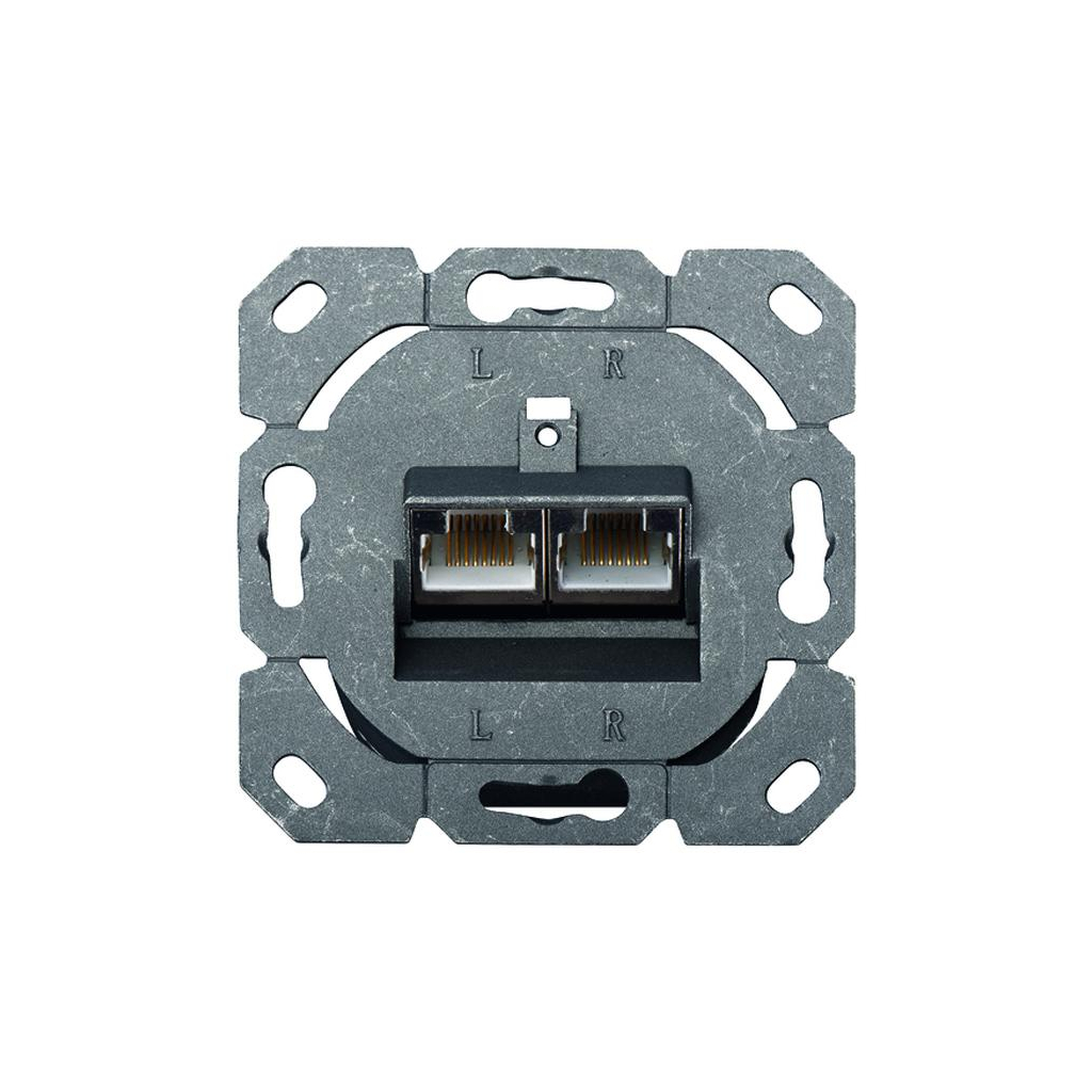 Комп'ютерна розетка Digitus 2xRJ45 FTP, для відкритої проводки (DN-9002-N) - зображення 4