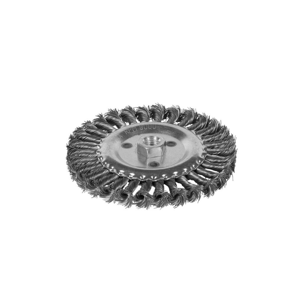 Щітка для електроінструменту Sigma дротяна дископодібна 115мм М14x2мм сталева кручена 9021111 (9021111) - зображення 1