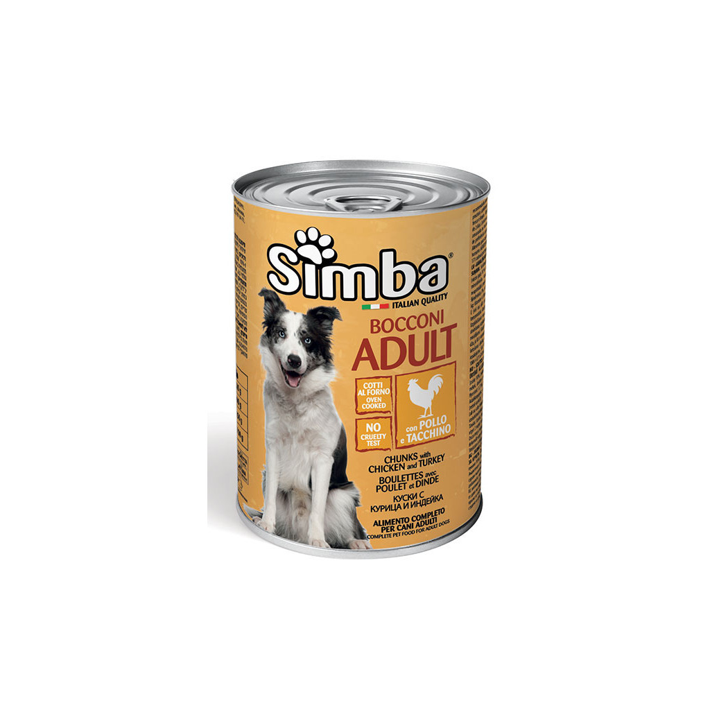 Консерви для собак Simba Dog Wet курка з індичкою 415 г (8009470009027) - зображення 1