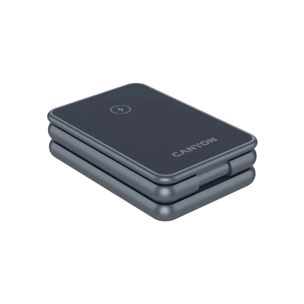 Зарядний пристрій Canyon Foldable wireless charger 15W 3in1 Metal (CNS-WCS309M) - изображение 9