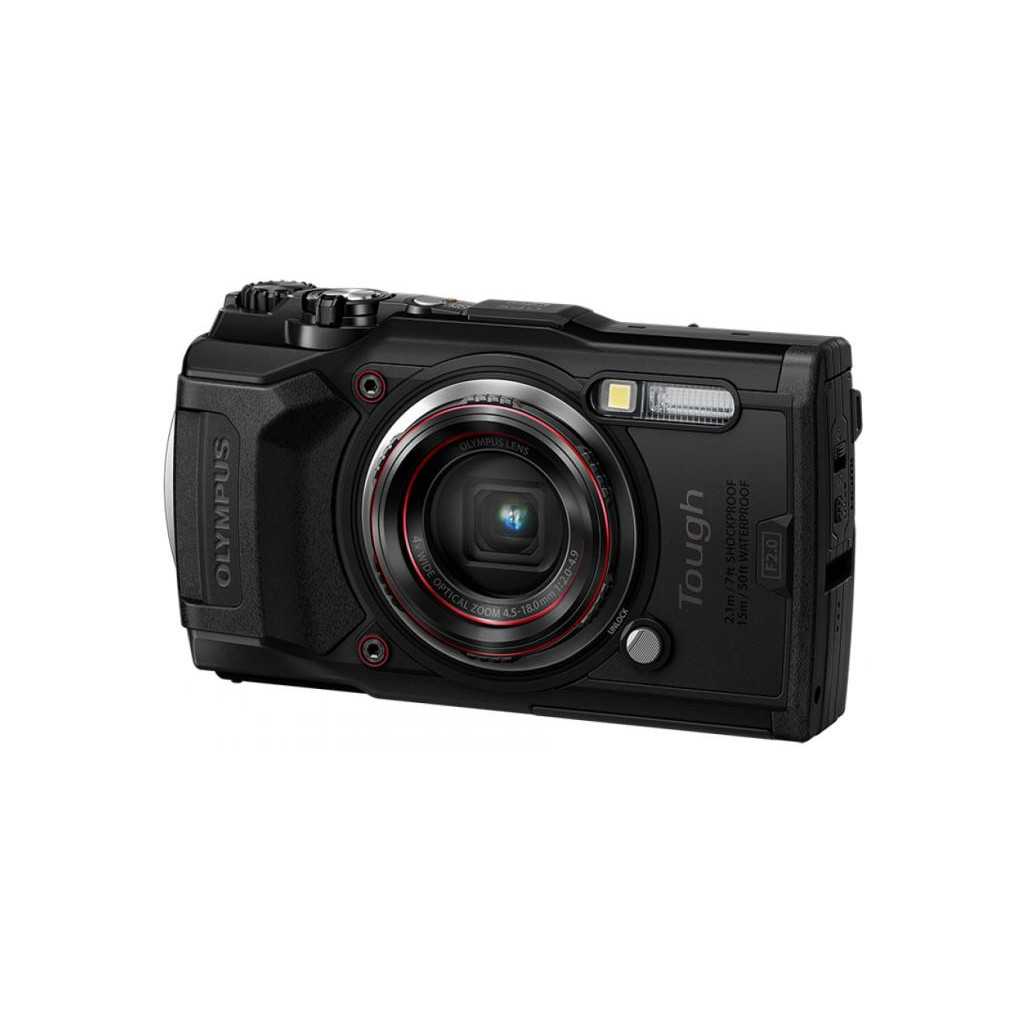 Цифровий фотоапарат Olympus TG-6 Tough adventure kit Black (V104210BE010) - зображення 4