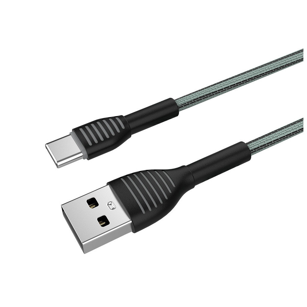 Дата кабель USB 2.0 AM to USB-C 1.0m ColorWay (CW-CBUC041-GR) - зображення 5