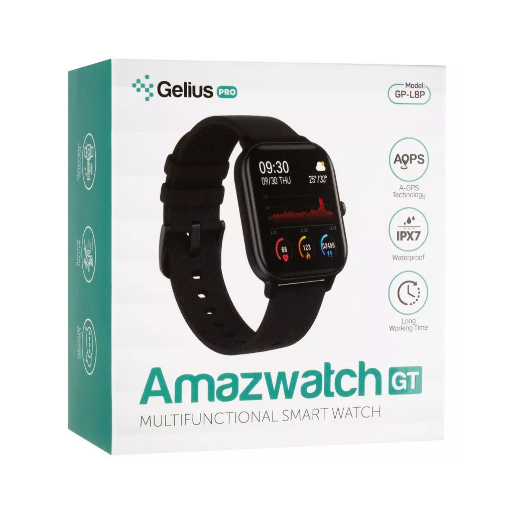 Смарт-годинник Gelius Pro (AMAZWATCH GT) (IPX7) Black (AMAZWATCH GT Black) - зображення 10