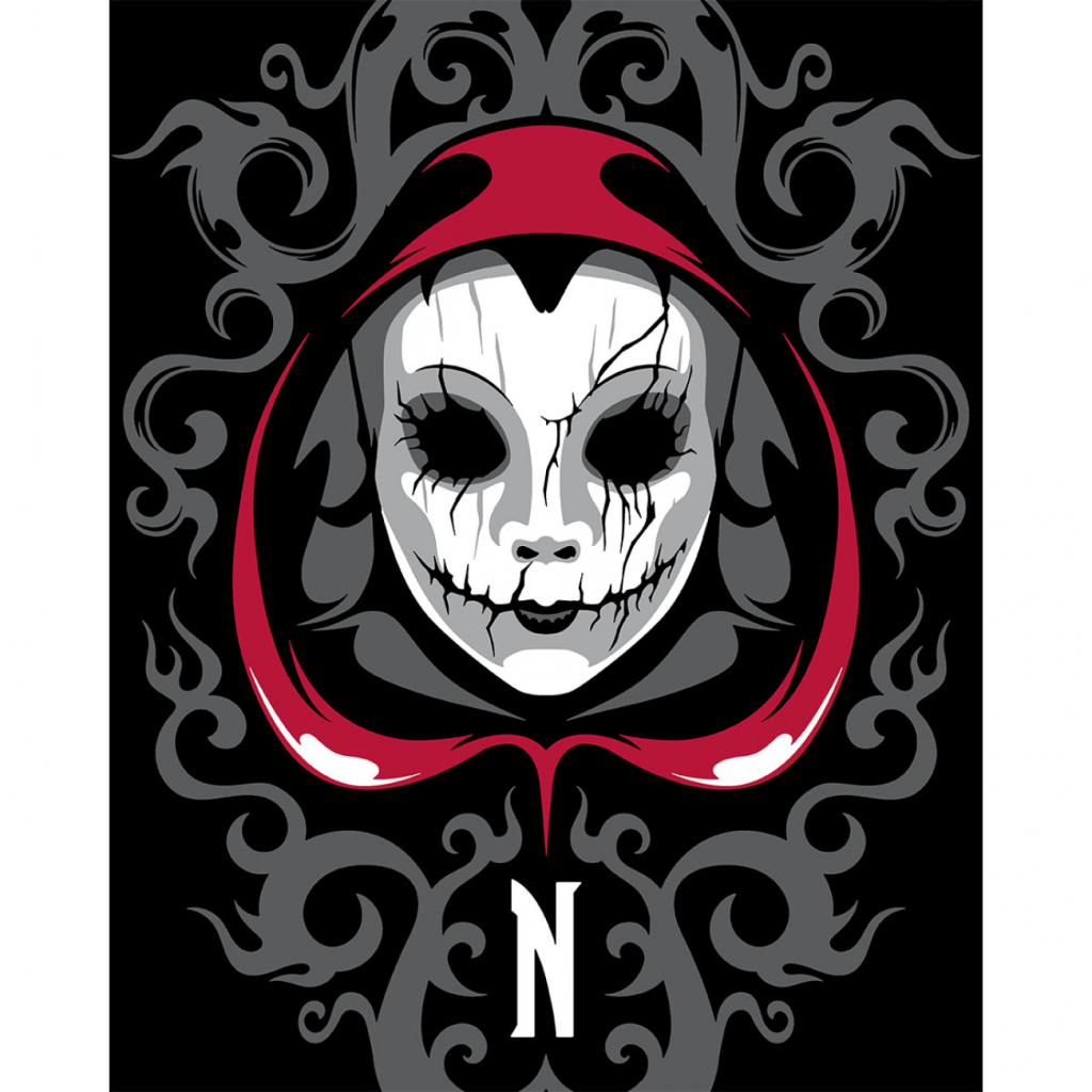 Картина по номерам Santi Wednesday Ominous Mask 40х50 см LED підсвітка (955078) - зображення 1