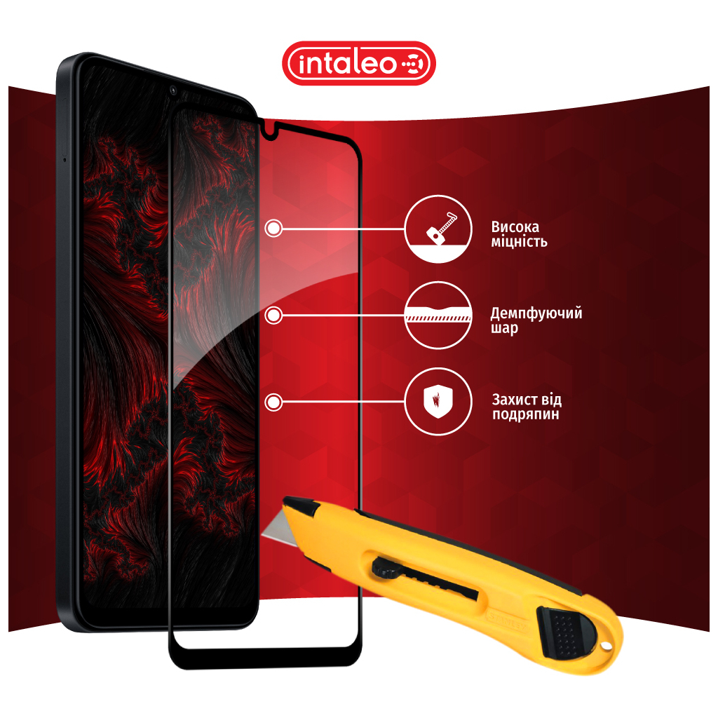 Скло захисне Intaleo Full Glue Xiaomi Poco C65 Black (1283126583667) - зображення 5