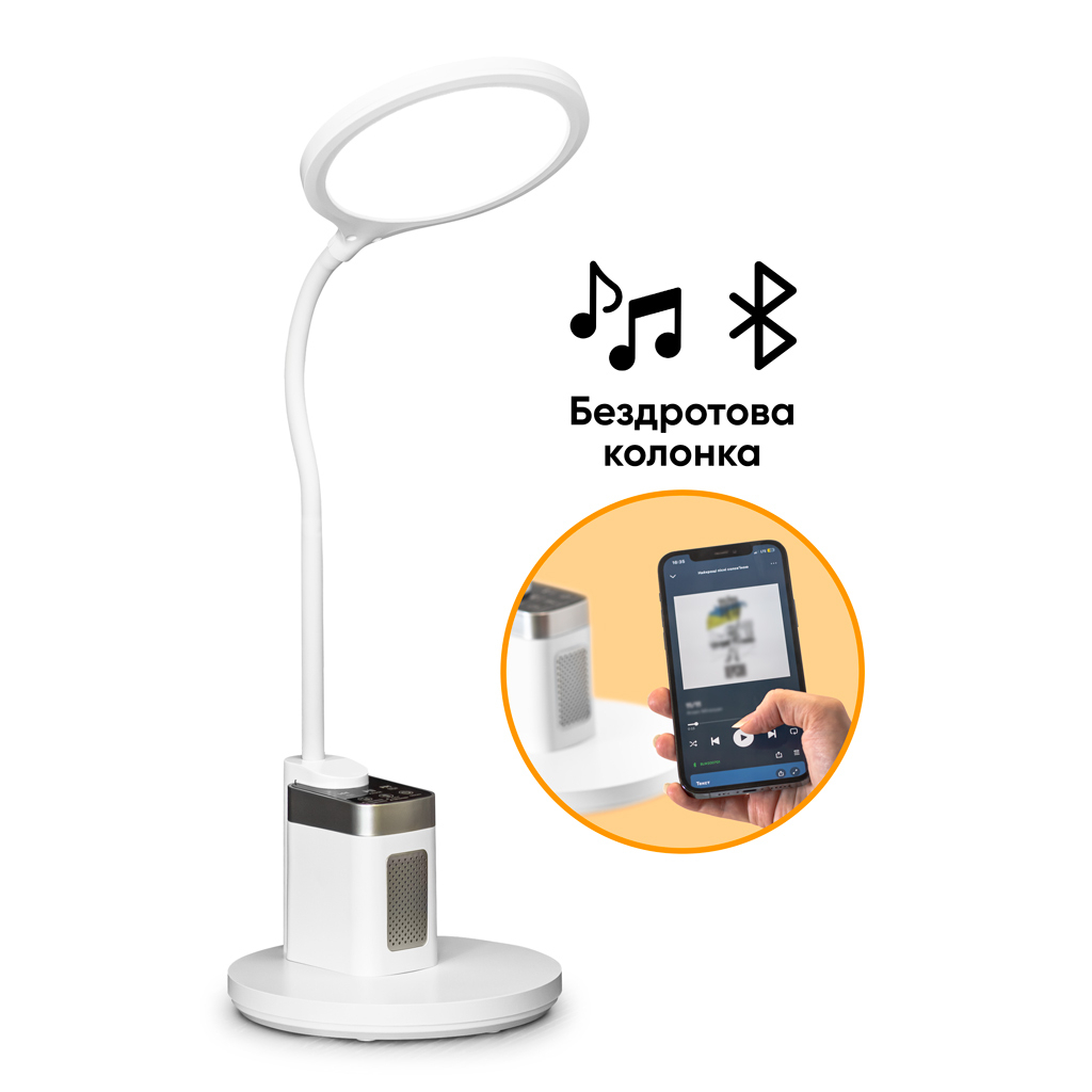 Настільна лампа Mealux DL-420 (BL1136B White) - зображення 2