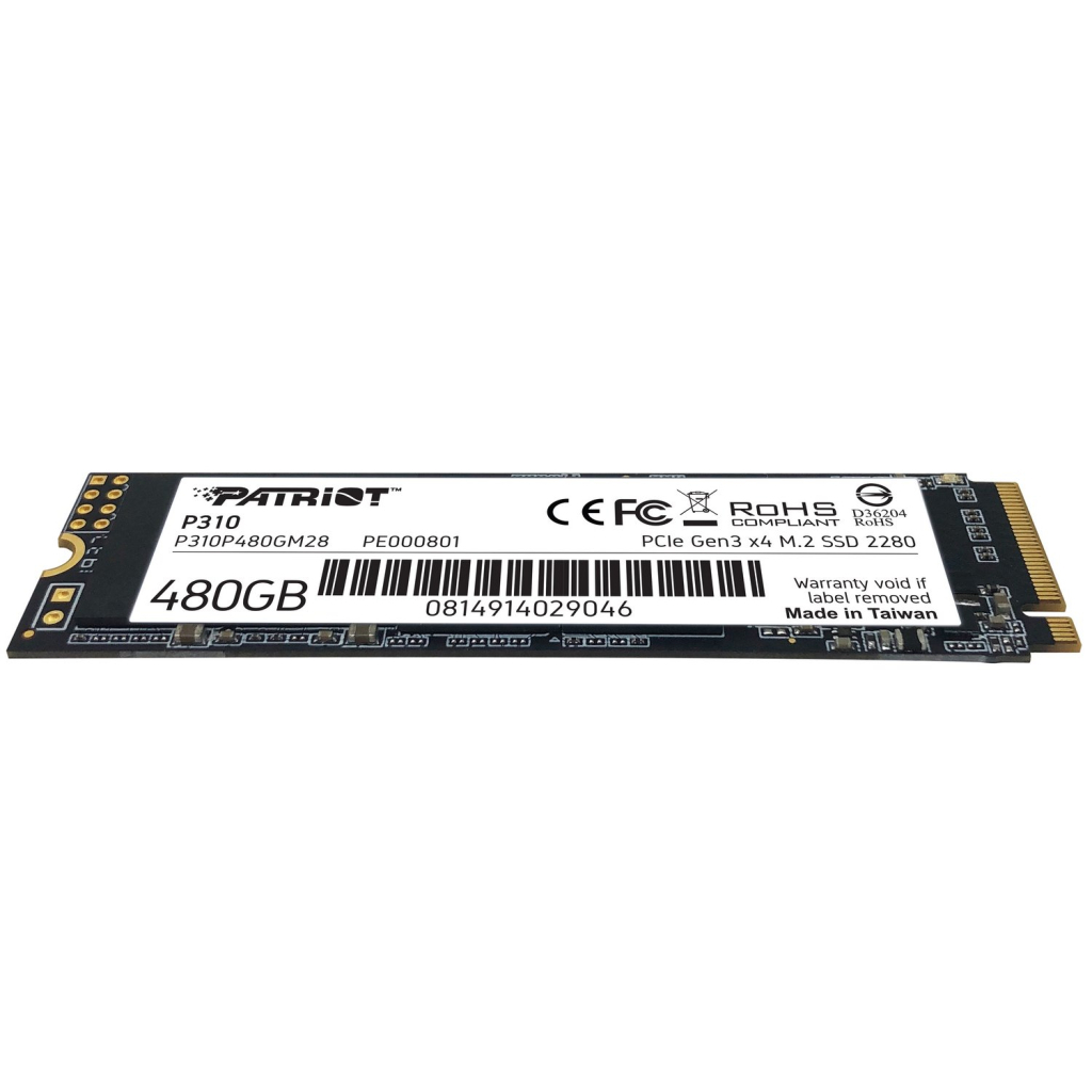 Накопичувач SSD M.2 2280 480GB Patriot (P310P480GM28) - зображення 4