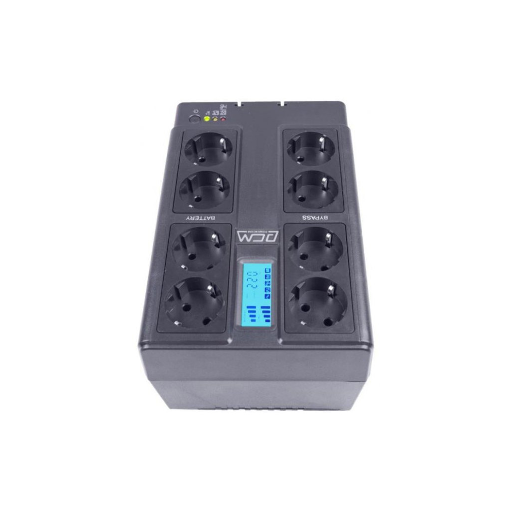 Пристрій безперебійного живлення Powercom CUB-850N LCD - зображення 5