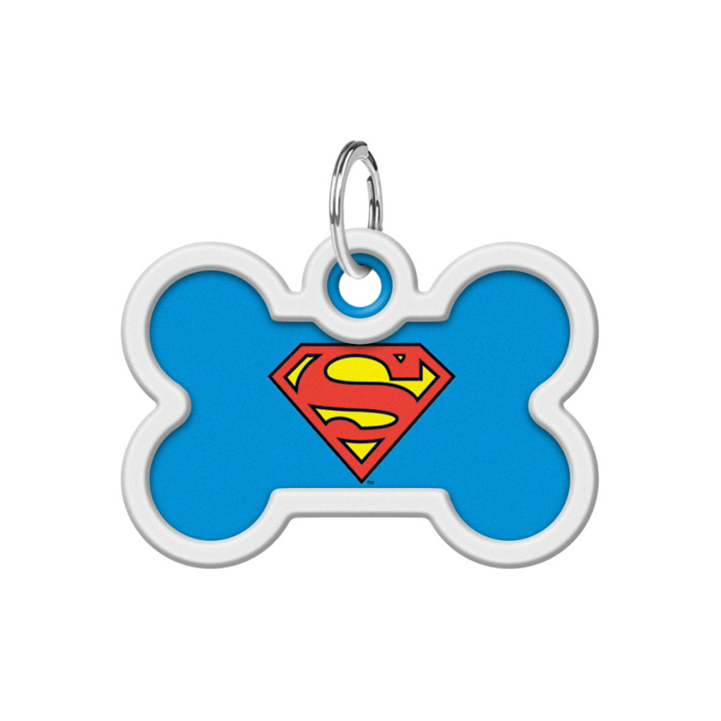 Адресник для тварин WAUDOG Smart ID з QR паспортом "Супермен-герой" кістка 40х28 мм (0640-1009) - изображение 2