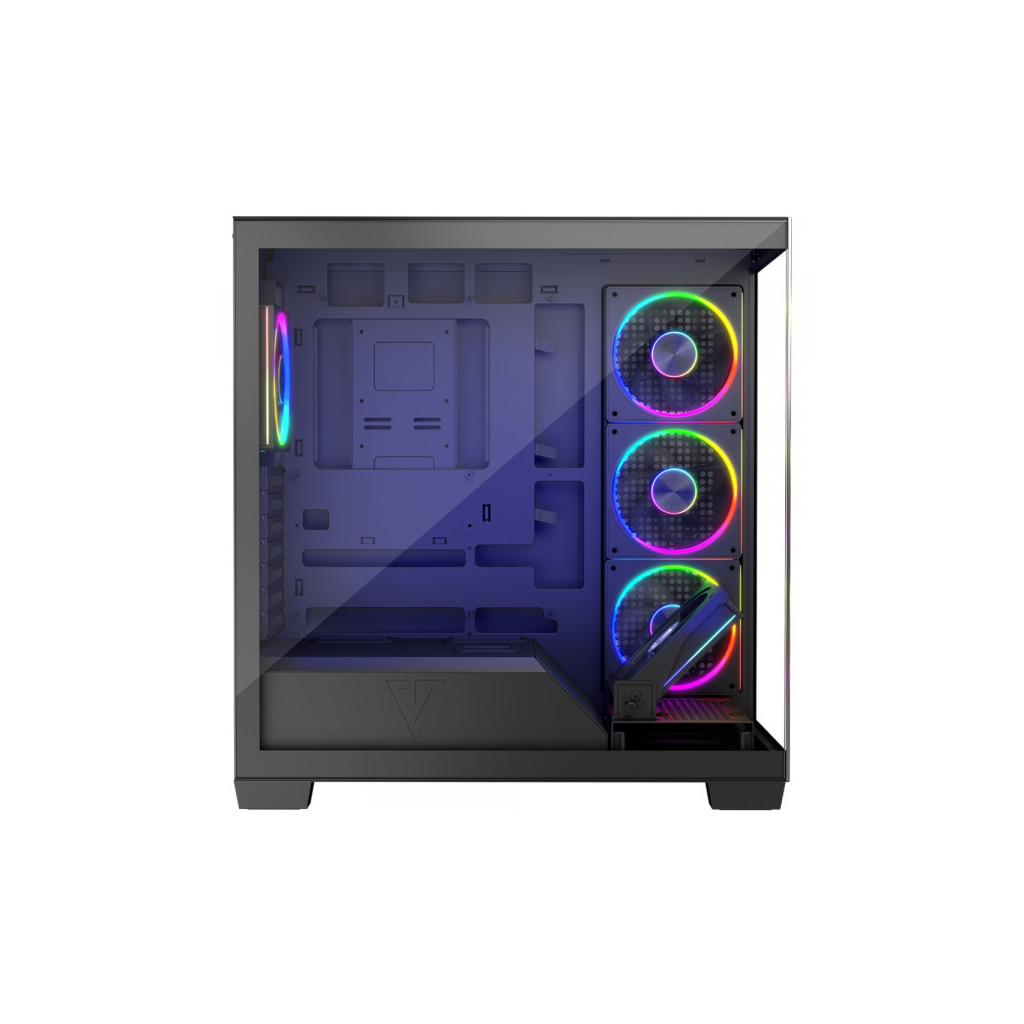 Корпус Modecom VOLCANO STELLAR ARGB MIDI 5x120mm fans BLACK (AT-STELLAR-5F-ARGB-10) - зображення 5