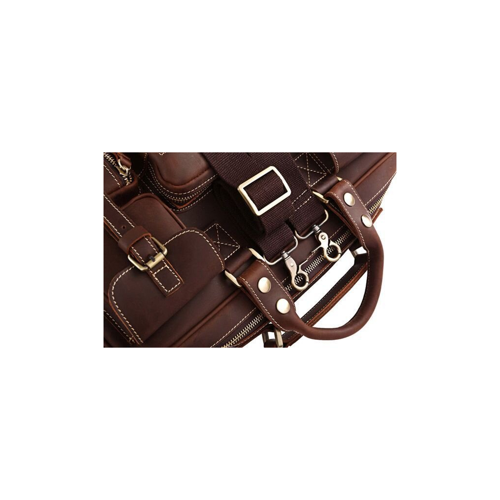 Сумка Vintage Шкіряна Коричнева (14075) - зображення 11