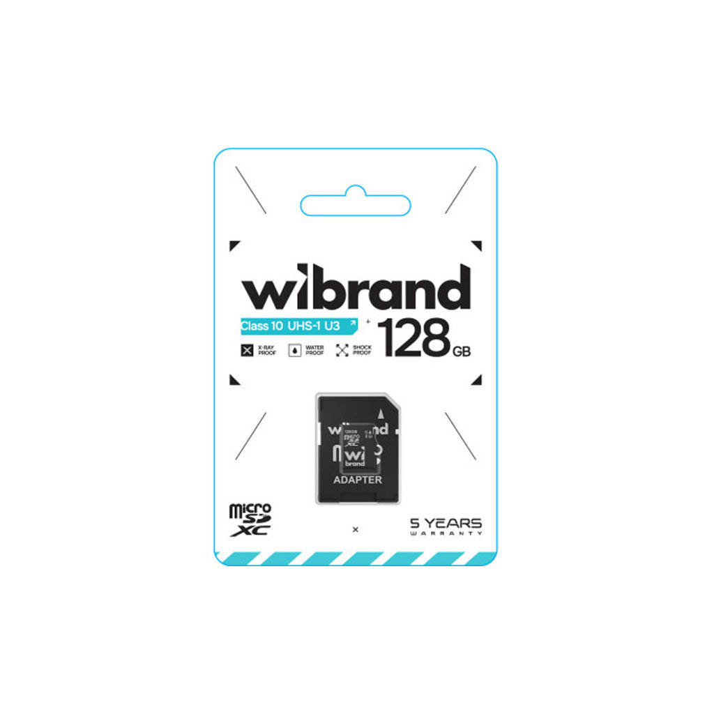 Карта пам'яті Wibrand 128GB mictoSD class 10 UHS-I U3 (WICDHU3/128GB-A) - зображення 2