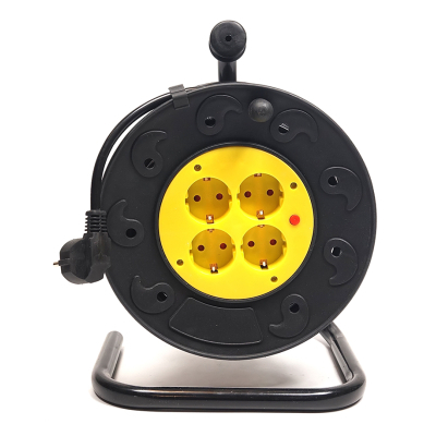 Мережевий подовжувач PowerPlant на катушке 15 м, 4 розетки (JY-2002/15) (PPRA10M150S4) - зображення 2