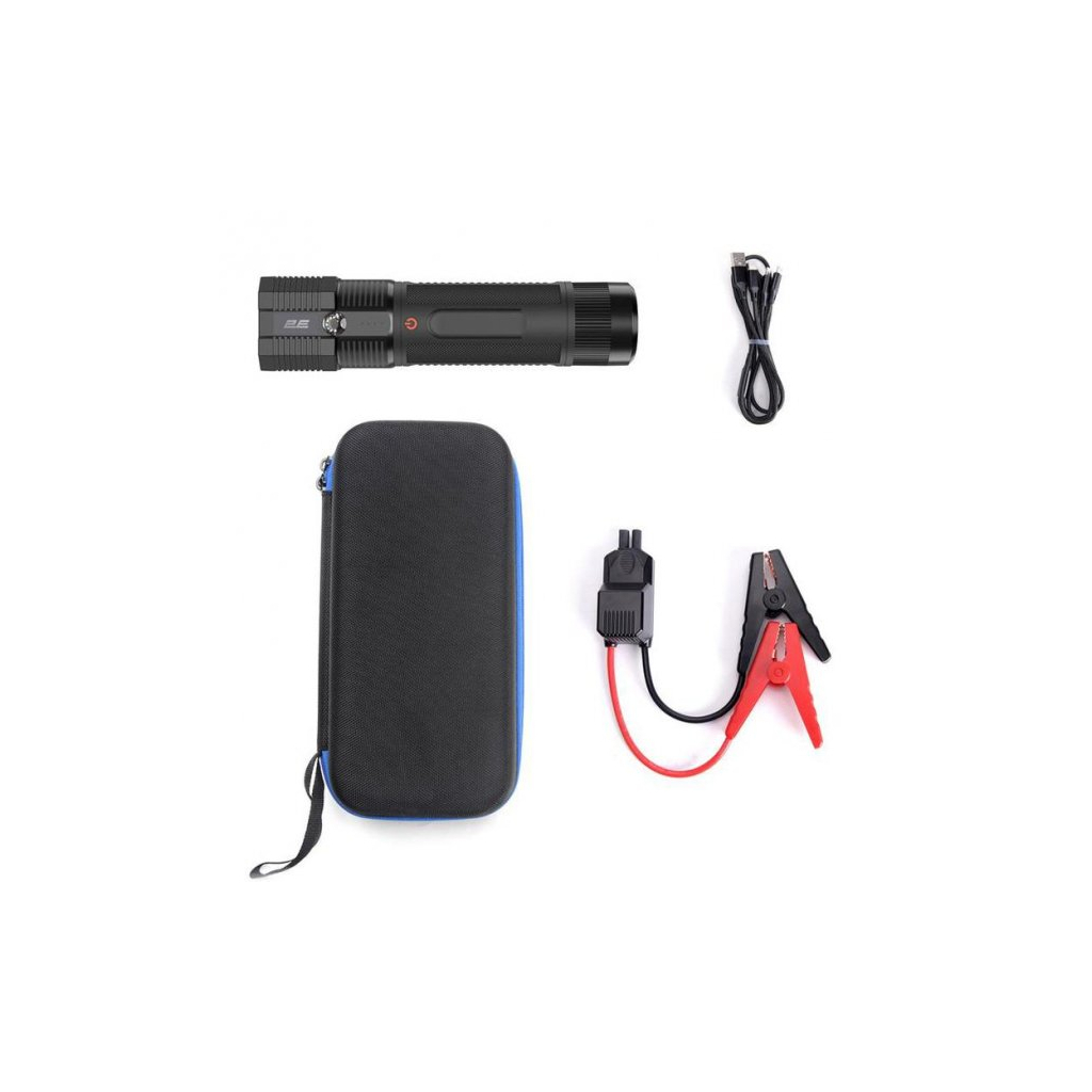 Пуско зарядний пристрій 2E Beam з ліхтарем, 8000 mAh, 300 А, 1xUSB/3 A (2E-CJSPBL-BK) - изображение 1
