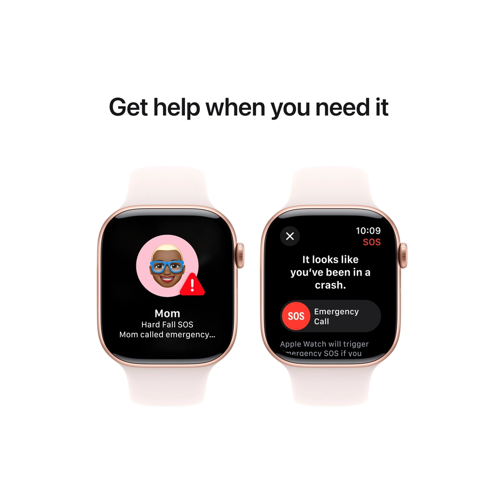 Смарт-годинник Apple Watch Series 10 GPS 46mm Rose Gold Aluminium Case with Light Blush Sport Band - M/L (MWWU3QH/A) - изображение 6