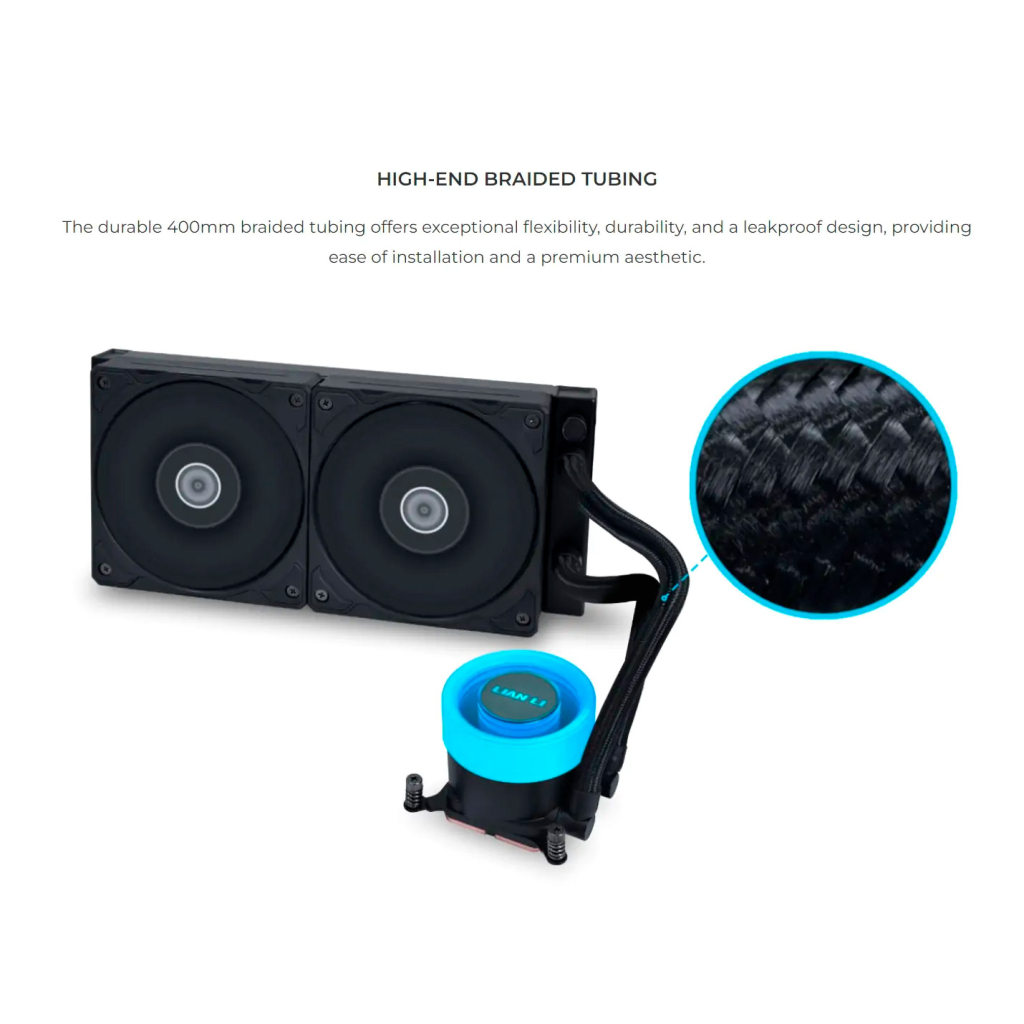 Система рідинного охолодження Lian Li GA II Lite 360P, Black (G89.GA2L36PB.00) - изображение 12