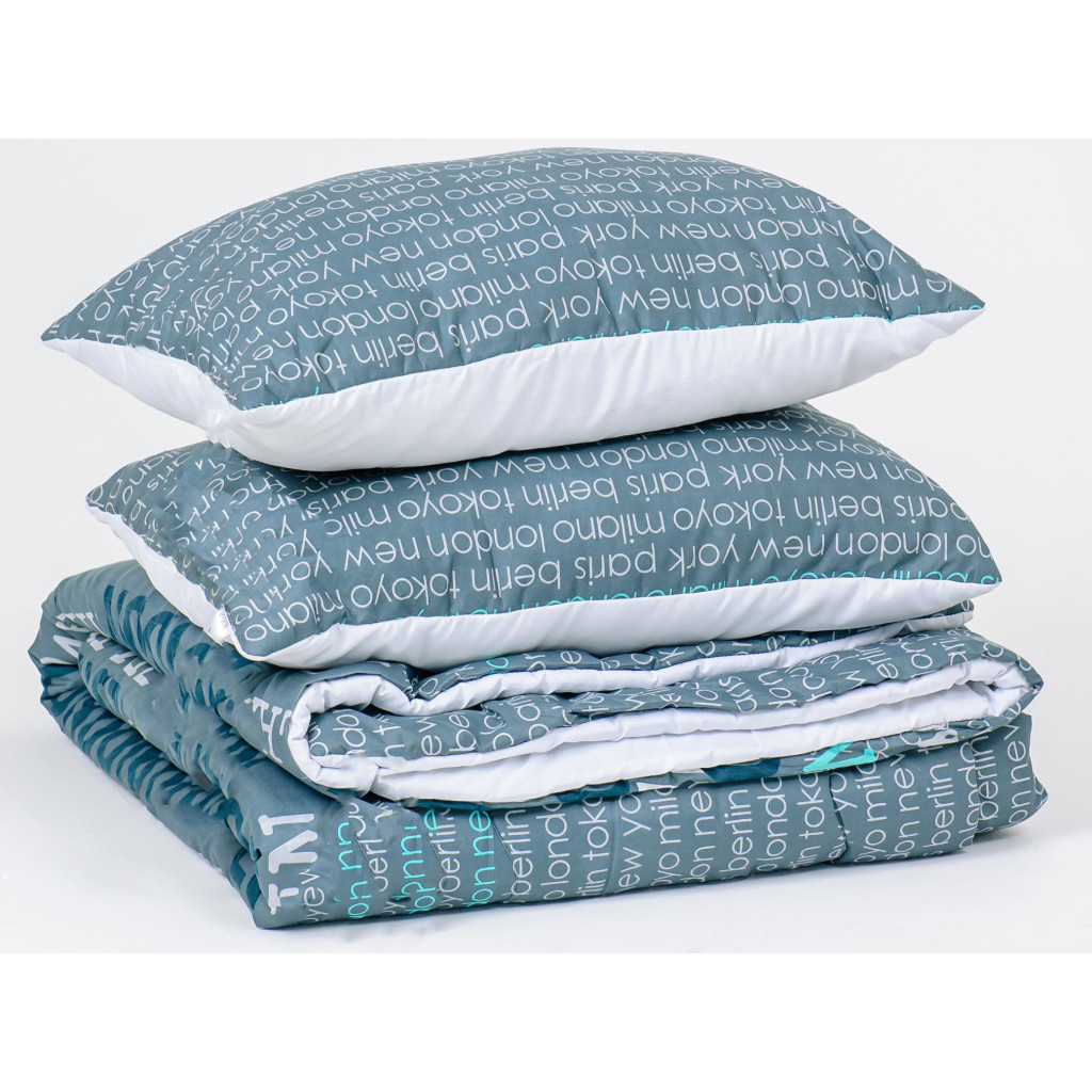 Ковдра MirSon Набір Tencel Зима №3699 Print Line Mabel + 2 подушки середні 155х215+2х50х70 (2200004848341) - зображення 2