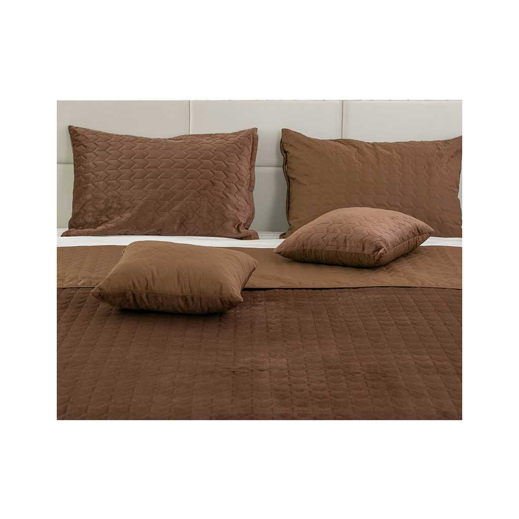 Покривало Руно двостороннє VeLour Шоколадне 180х220 см (340.55_Chocolate) - зображення 4