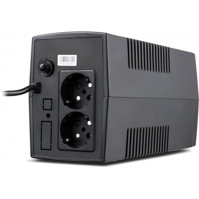 Пристрій безперебійного живлення Vinga LCD 600VA plastic case (VPC-600P) - зображення 3
