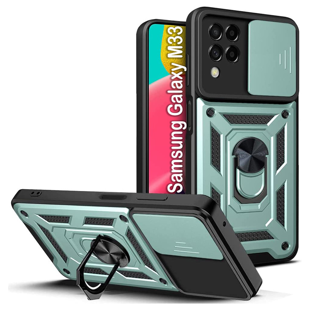 Чохол до мобільного телефона BeCover Military Samsung Galaxy M33 SM-M336 Dark Green (707390) - зображення 1