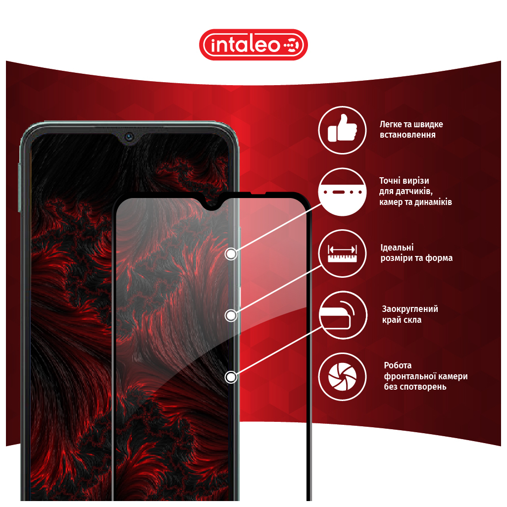 Скло захисне Intaleo Full Glue Xiaomi Redmi 10C (1283126527173) - зображення 3