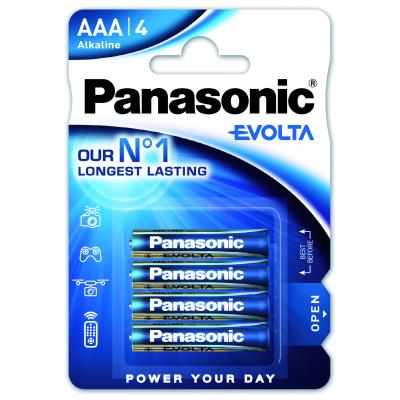 Батарейка Panasonic AAA LR03 Evolta * 4 (LR03EGE/4BP) - зображення 1