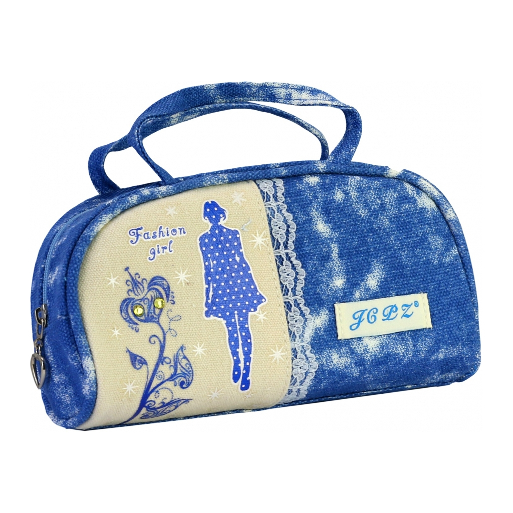 Пенал Cool For School 1 відділення Блакитний (J-2393-blue) - зображення 1