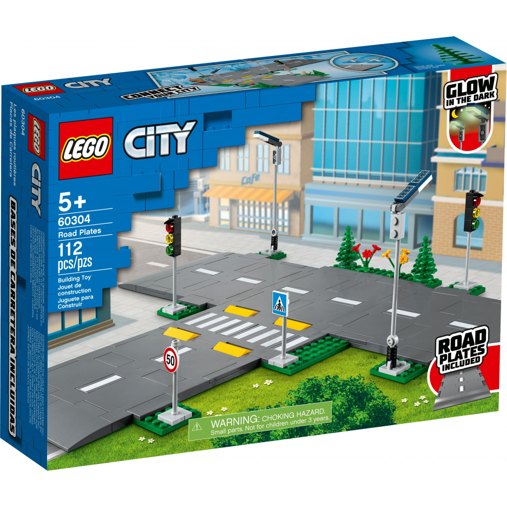 Конструктор LEGO City Town Дорожні плити 112 деталей (60304) - зображення 1