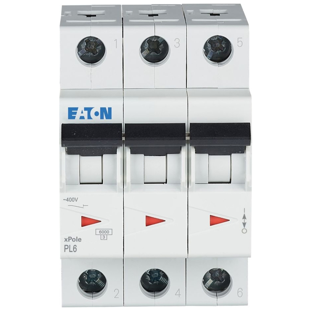 Автоматичний вимикач Eaton 3-п. М3 С 10А PL6 6кА - зображення 2