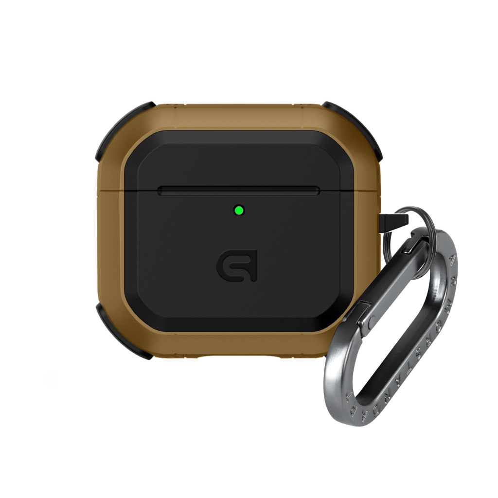 Чохол для навушників Armorstandart Panzer для Apple Airpods 4 Brown (ARM82556) - зображення 1