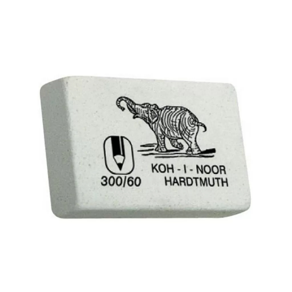 Гумка Koh-i-Noor м'яка Слон, 300/80 (полібег 2 шт) (300/80/2/P) - изображение 1
