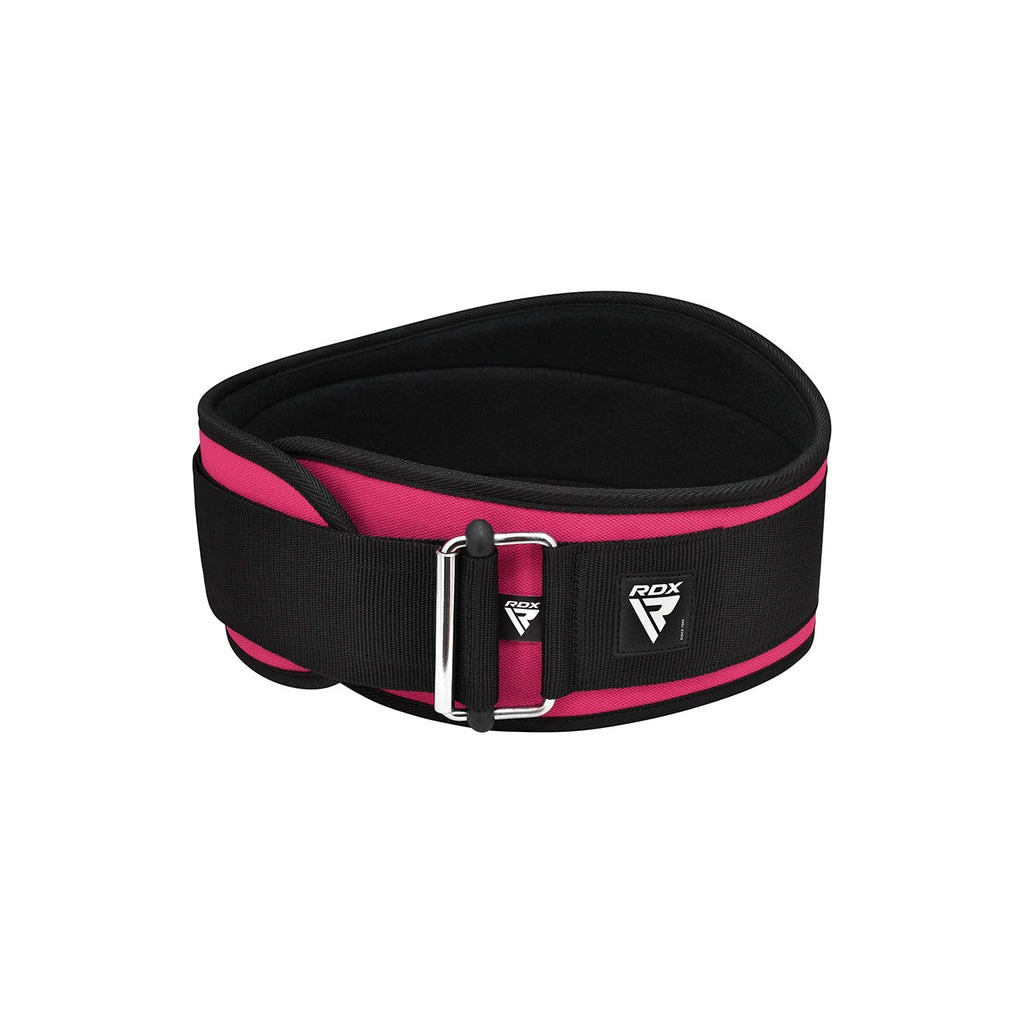 Атлетичний пояс RDX RX3 EVA Curve неопреновий Sharp Pink XS (WBE-RX3SP-XS) - изображение 3