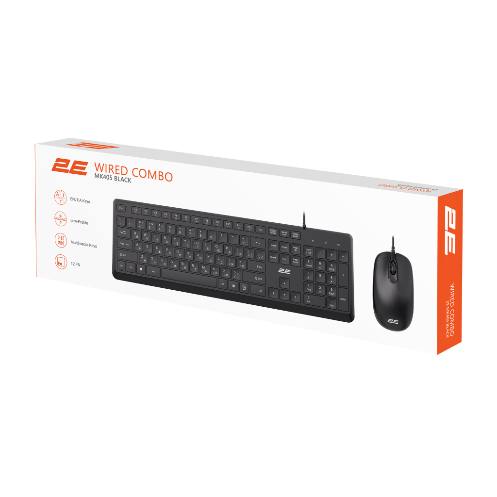 Комплект 2E MK405 USB UA Black (2E-MK405UBK_UA) - зображення 13