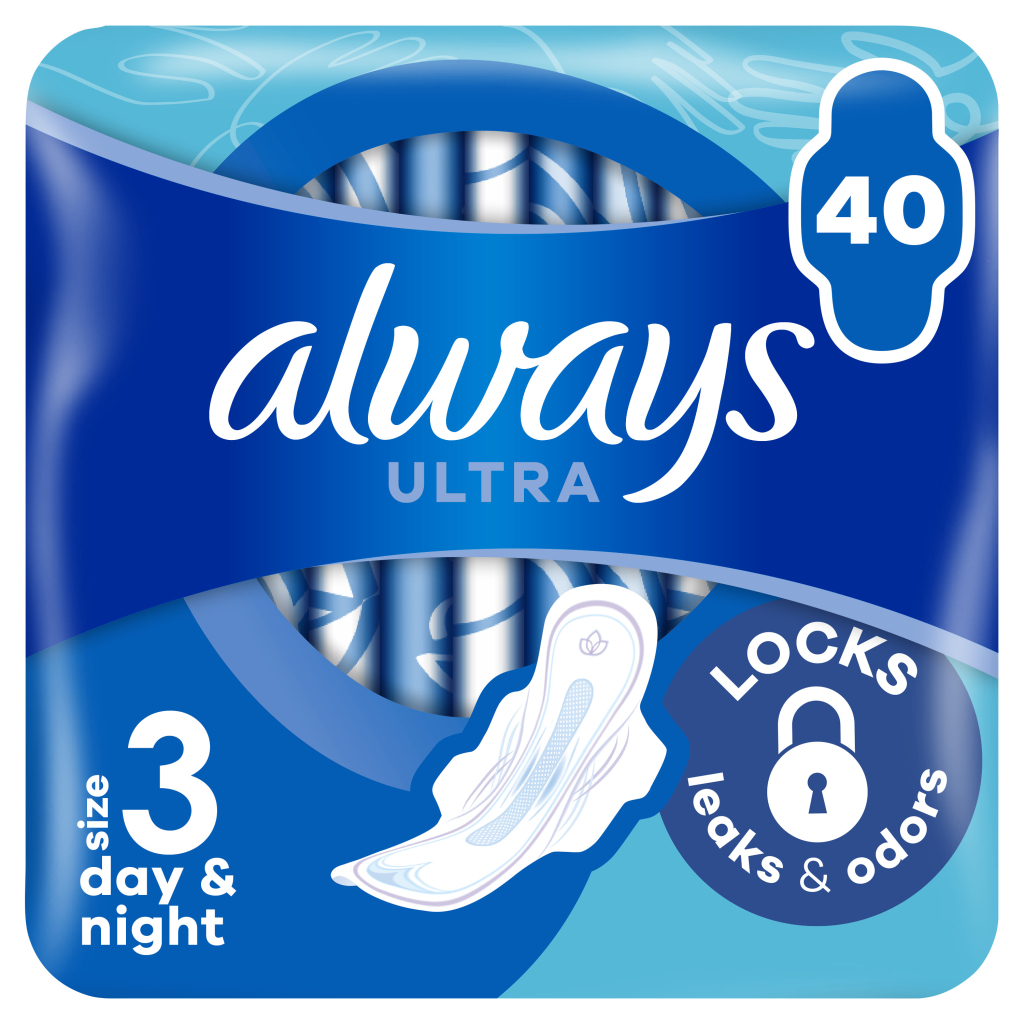 Гігієнічні прокладки Always Ultra Day&Night (Розмір 3) 40 шт. (8700216450287) - зображення 1