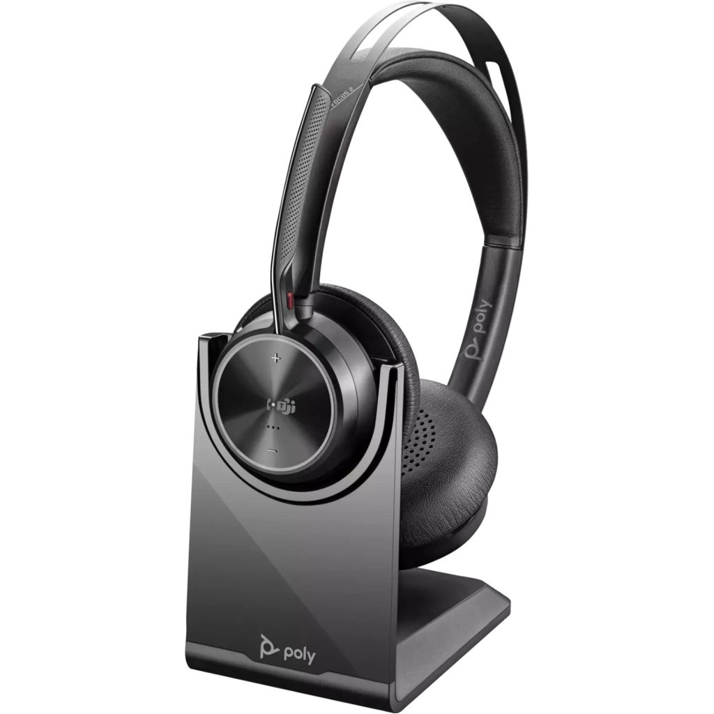 Навушники Poly Focus 2 - M USB-A HS with Charge Stand Stereo (77Y87AA) - зображення 1