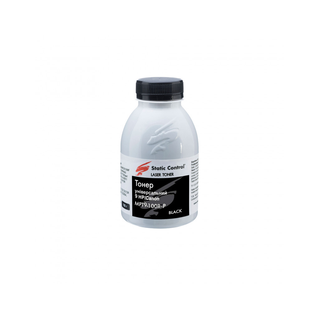 Тонер Static Control HP/Canon MPT9 Universal 1010/1012, 100г фасування (MPT9-100B-P) - зображення 1