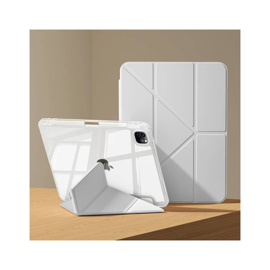 Чохол до планшета BeCover Ultra Slim Origami Transparent Apple iPad Pro 11" M4 2024 Gray (711690) - зображення 4