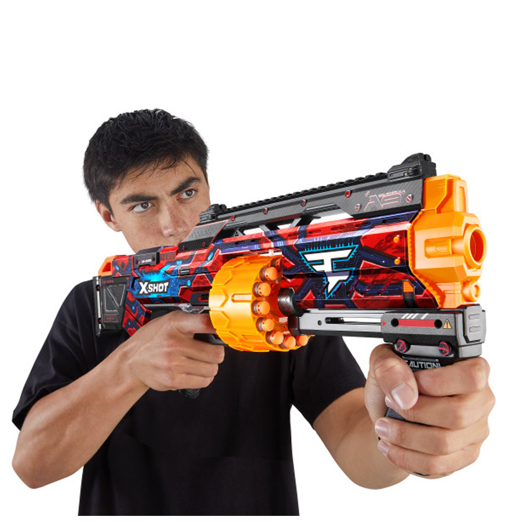 Іграшкова зброя Zuru X-Shot Швидкострільний бластер Skins Last Stand Faze (16 патронів) (36518H) - зображення 8