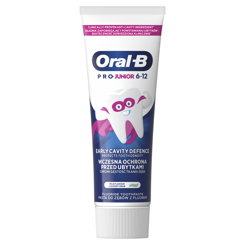 Дитяча зубна паста Oral-B Pro Junior для дітей віком від 6 до 12 років 75 мл (8700216089654) - зображення 2