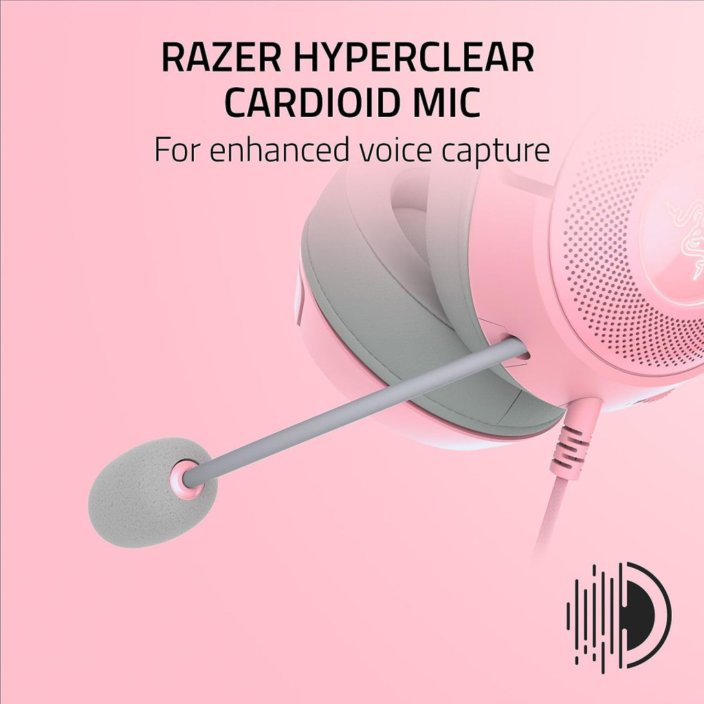 Навушники Razer Kraken Kitty V2 Quartz (RZ04-04730200-R3M1) - изображение 9