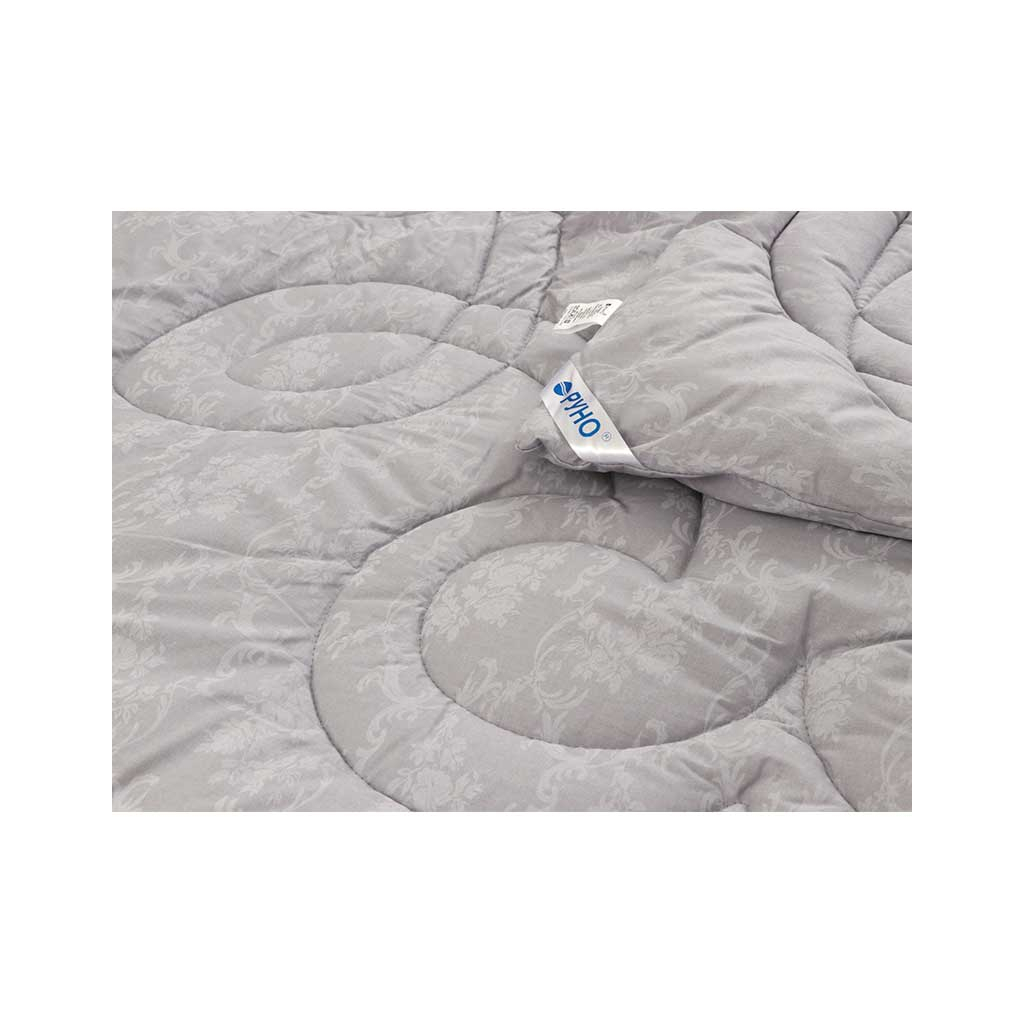 Ковдра Руно Вовняна Комфорт плюс Сіра вензель 172х205 см (316.02ШК+У_Сірий Вензель) - зображення 4