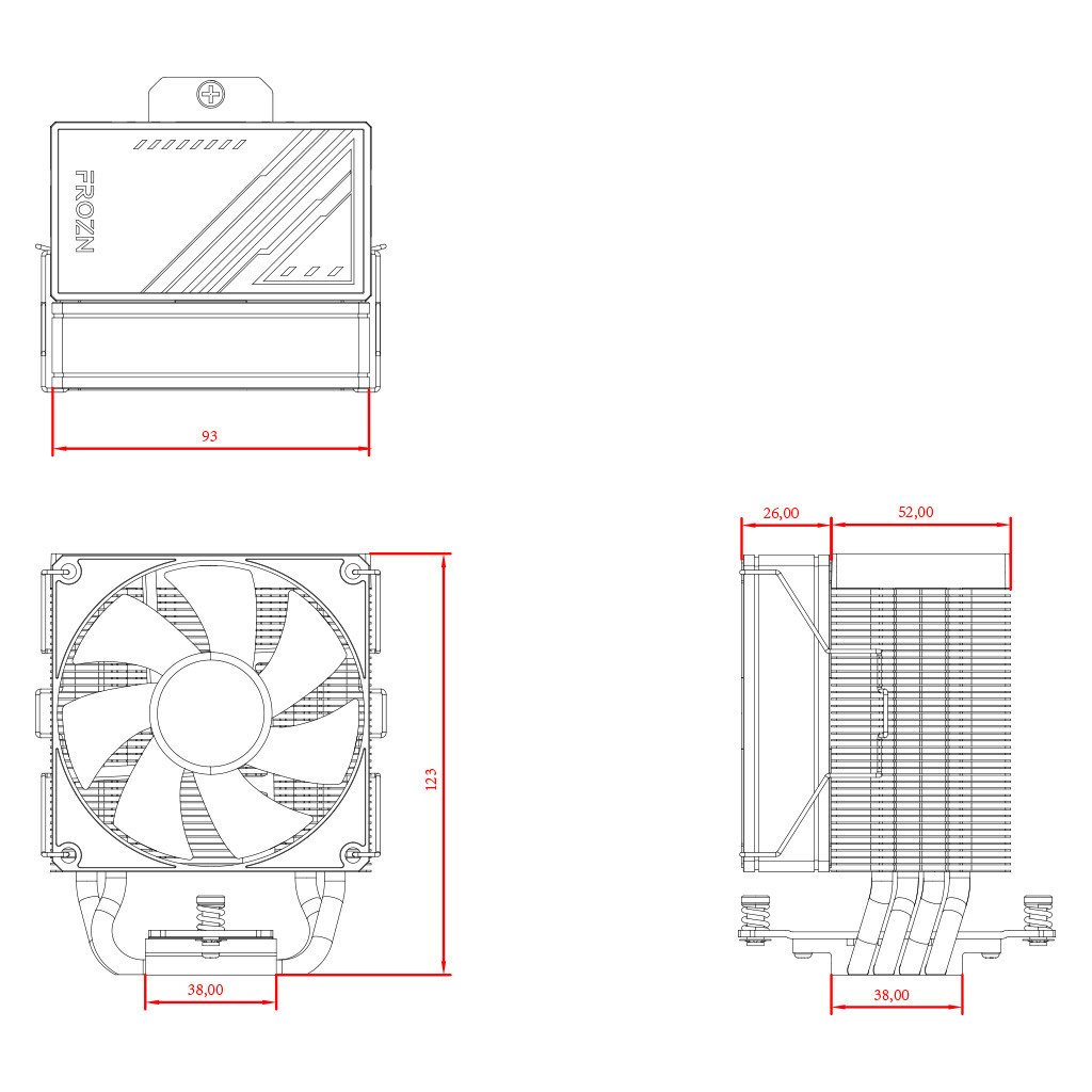 Кулер до процесора ID-Cooling FROZN A400 Black - зображення 9